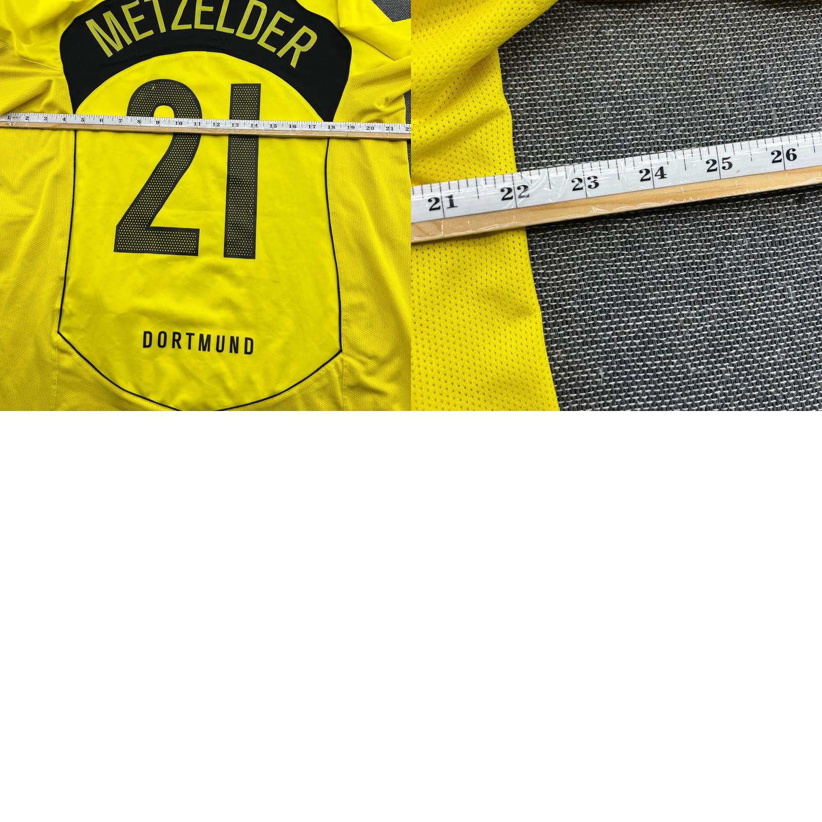 Nike Nike Borussia Dortmund 2004 2005 Home Metzelder #21 Jersey Football Mens L Yellow T-Shirt Size US L / EU 52-54 / 3 - 11 Thumbnail