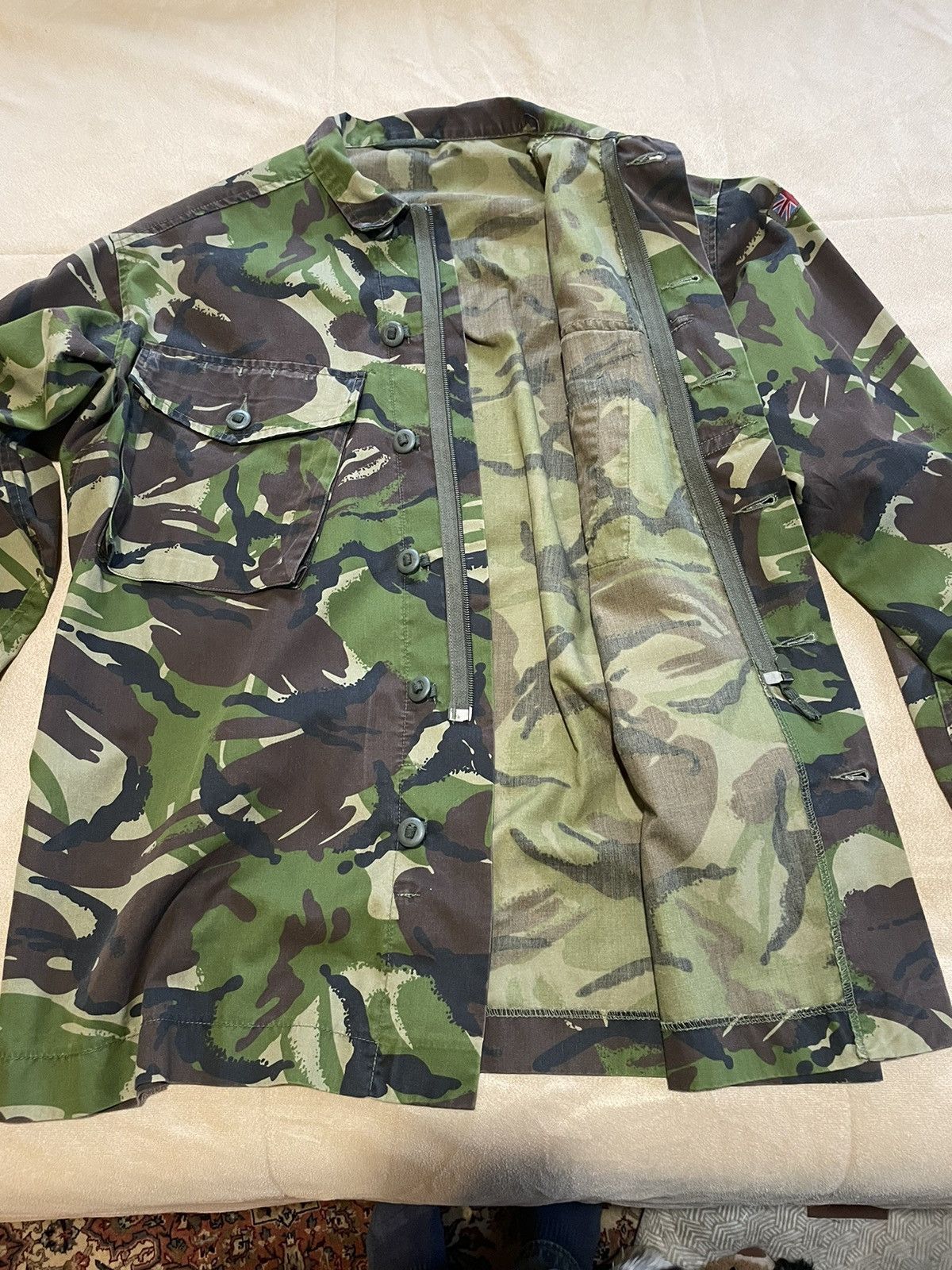 Vintage Camo Combat Button-Up Shirt Size US L / EU 52-54 / 3 - 2 Thumbnail