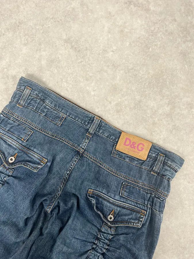 Dolce & Gabbana SS2004 Dolce & Gabbana Blue Technical Flared Denim Jeans Size US 32 / EU 48 - 8 Thumbnail