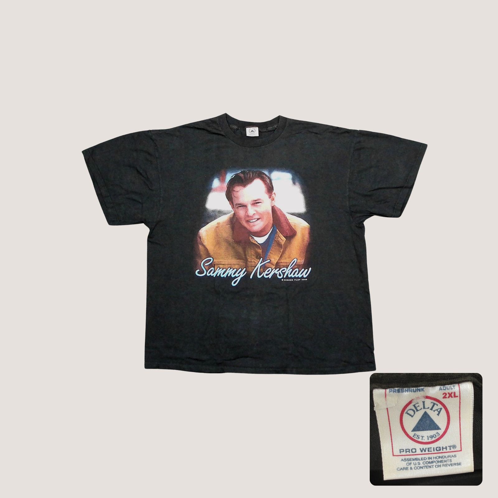 Vintage Delta Y2K Sammy Kershaw Tour 2000 Heavyweight Tee Size 2XL Size US XXL / EU 58 / 5 - 1 Thumbnail