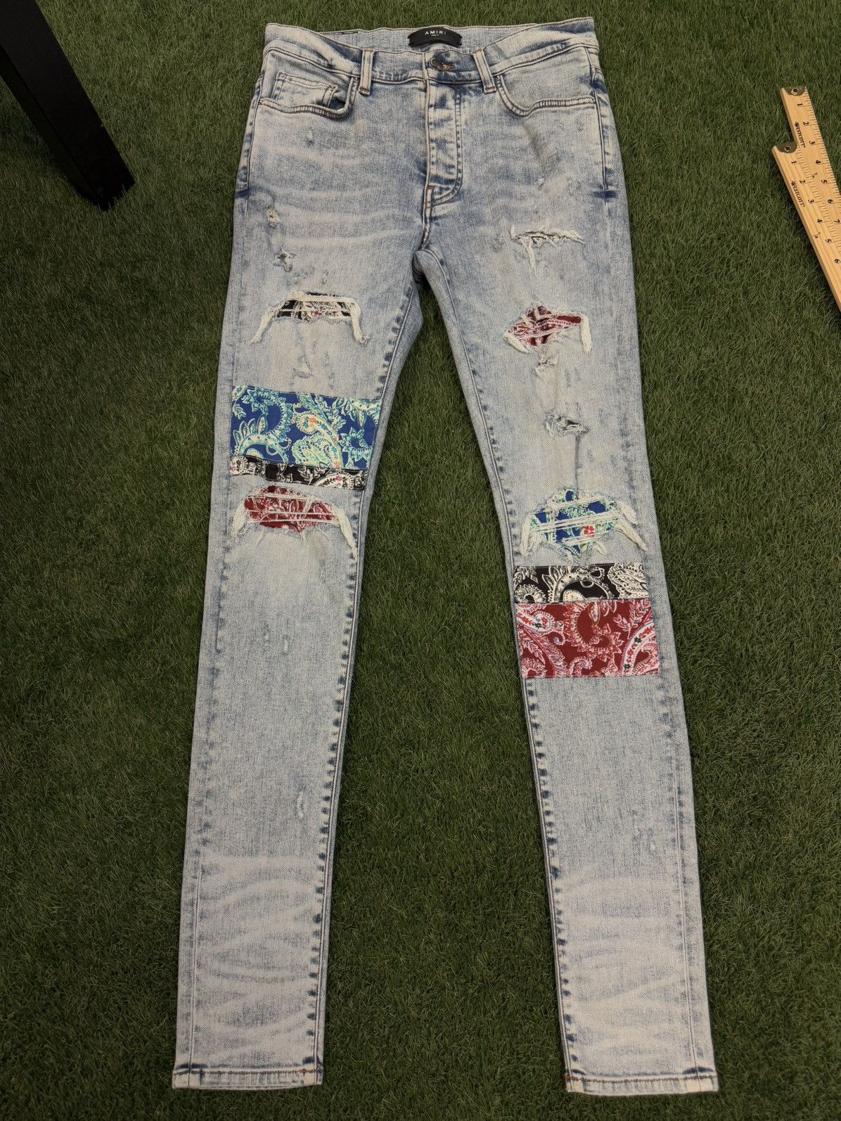 Amiri Amiri Jeans Colorful Patch Pants Size 31 Clean Condition 🧼 Size US 31 - 1 Thumbnail