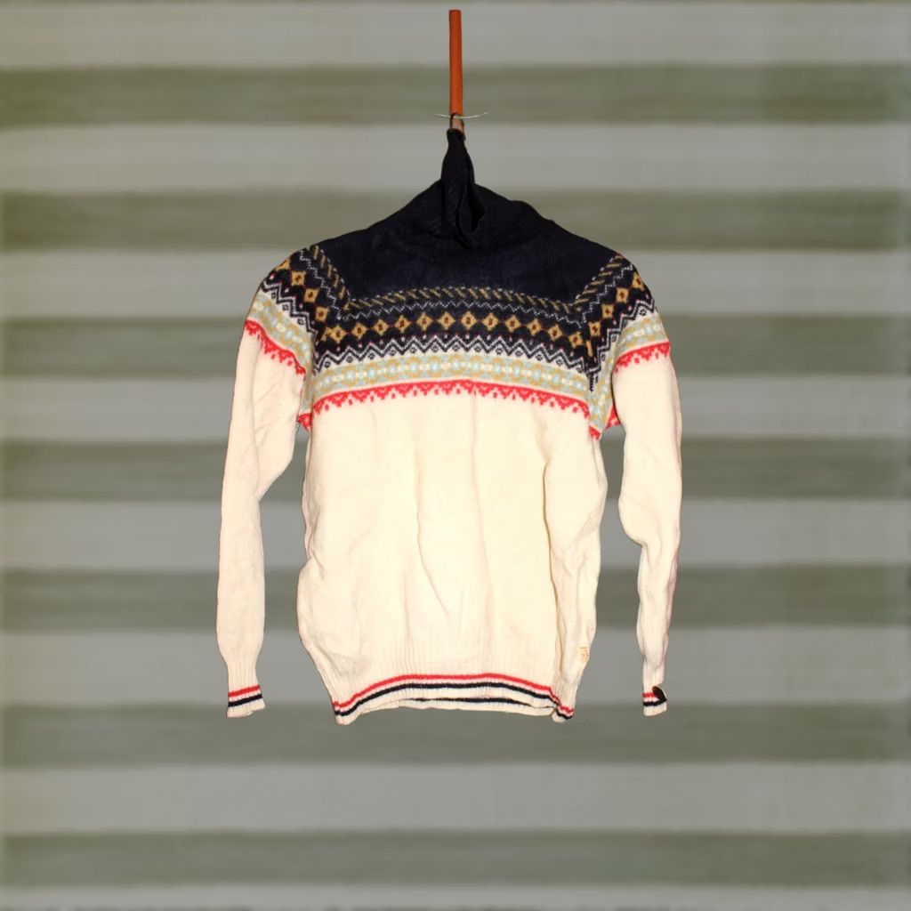 Vintage VINTAGE Pepperone sweater Sweatshirt 100% Wool - size M/S Unisex Adults Brown 1990s Mens Women Size US M / EU 48-50 / 2 - 1 Thumbnail