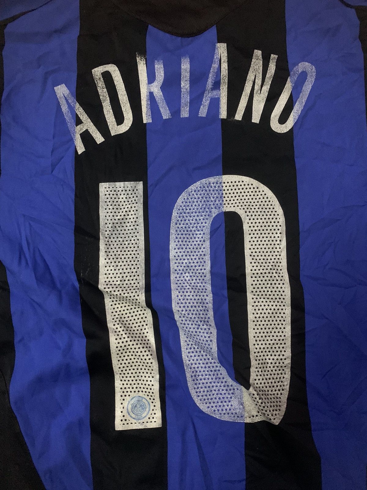 Vintage Vintage Y2K Inter Milan Adriano 10 Jersey Size US XXL / EU 58 / 5 - 10 Thumbnail