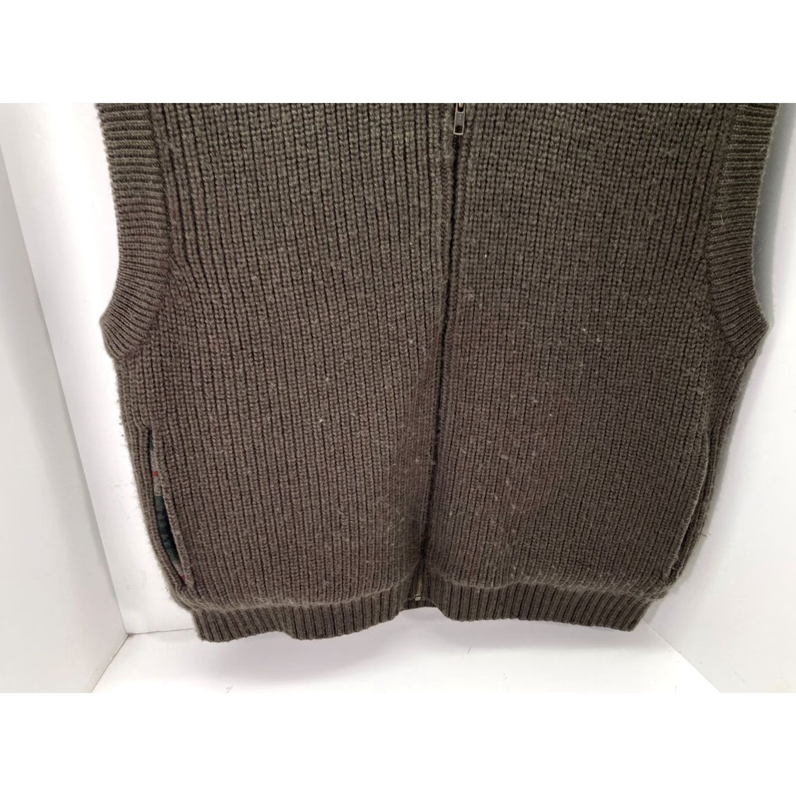 Vintage VINTAGE Woolrich Ducks Unlimited Sweater Vest Mens L Brown Wool Full Zip Ribbed Lined Size US L / EU 52-54 / 3 - 5 Thumbnail