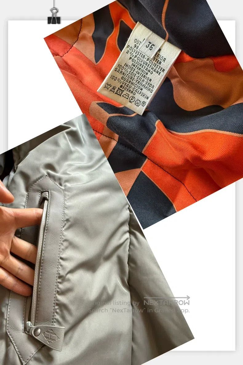 Hermes Hermes size 36 Men's Grey and Bright Color Block Down Jacke Size US S / EU 44-46 / 1 - 5 Thumbnail