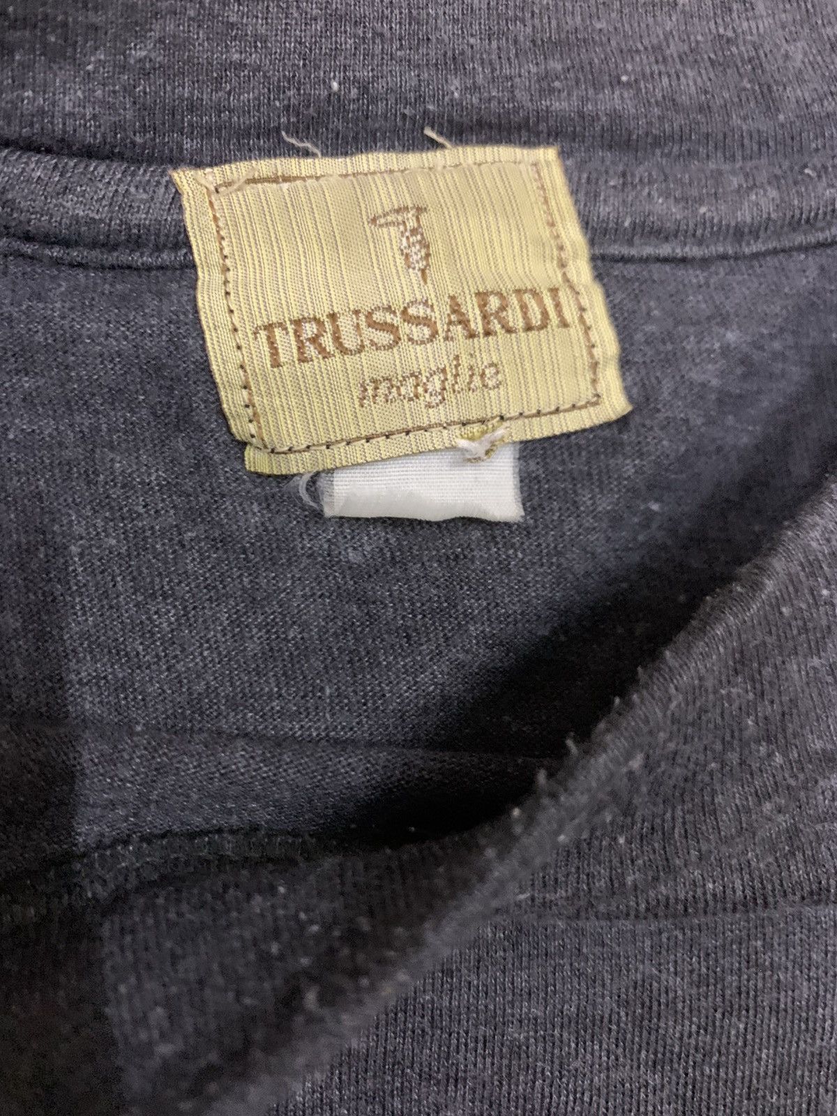 Trussardi Trussardi Big Logo tee Vintage Size US M / EU 48-50 / 2 - 2 Thumbnail