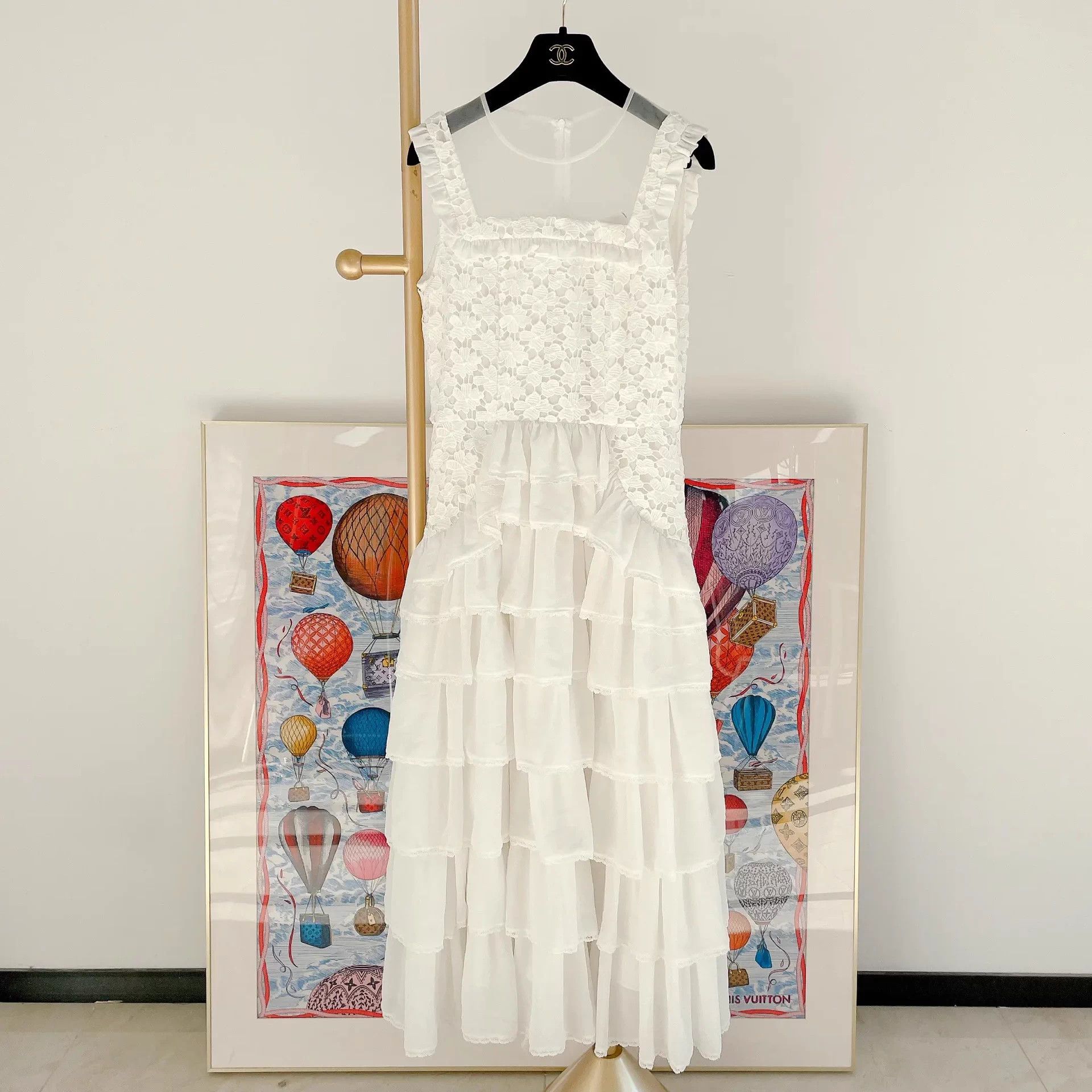 Other Bora Aksu ivory lace paneled tulle tiered dress 38 Size XS / US 0-2 / IT 36-38 - 1 Thumbnail