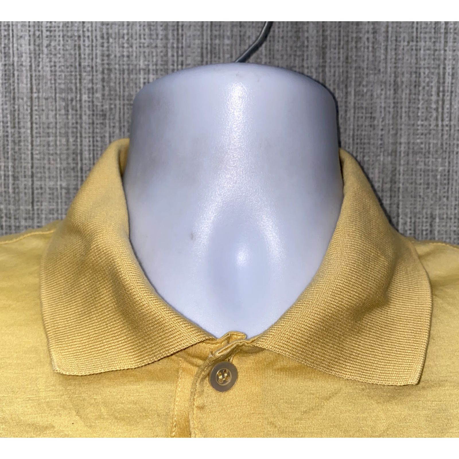 Vintage Jeff Rose Polo Shirt Golf Short Sleeve Mens XL Yellow Cotton Size US XL / EU 56 / 4 - 3 Thumbnail