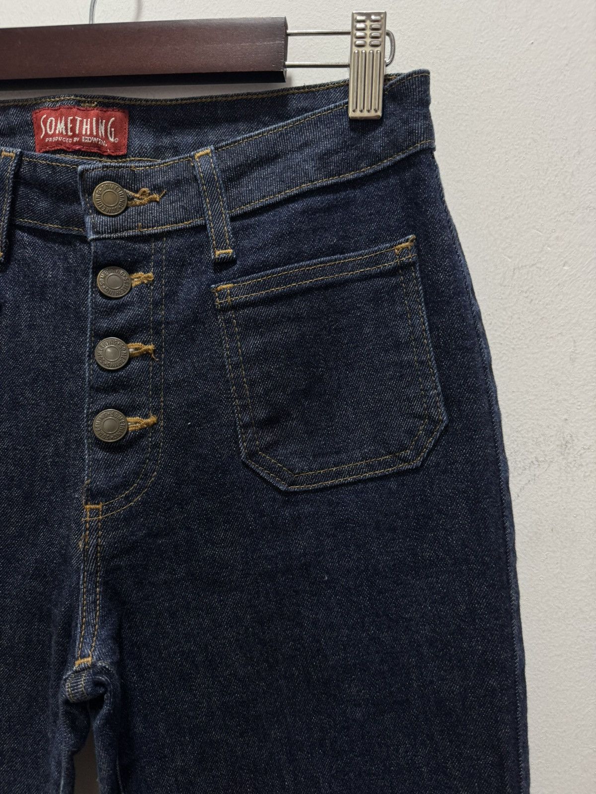 Edwin SOMETHING BY EDWIN STRETCABLE BOOTCUT DENIM JEANS Size US 28 / EU 44 - 4 Thumbnail