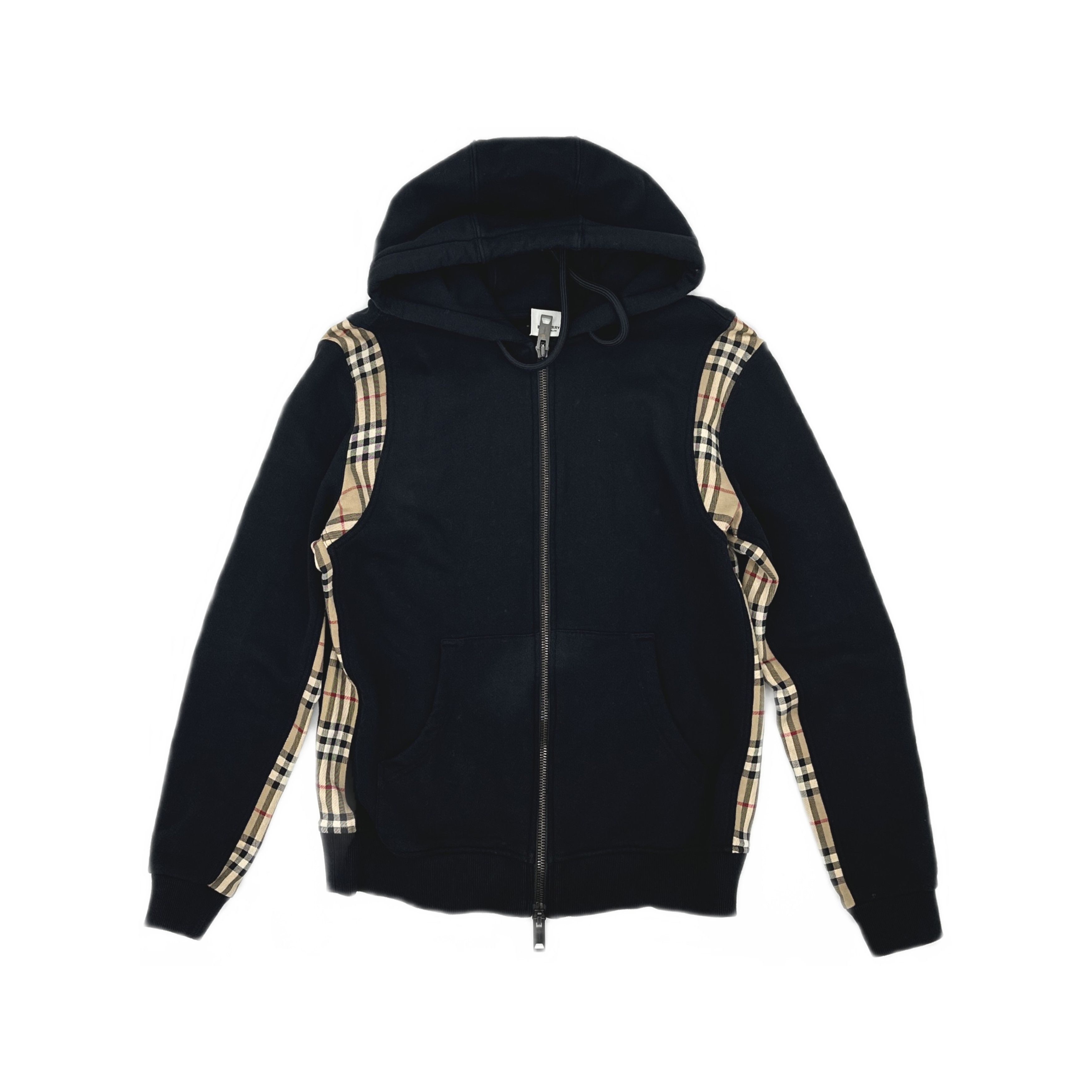 Burberry Burberry Check Panel Zip-Up Hoodie Size S Size US S / EU 44-46 / 1 - 1 Thumbnail