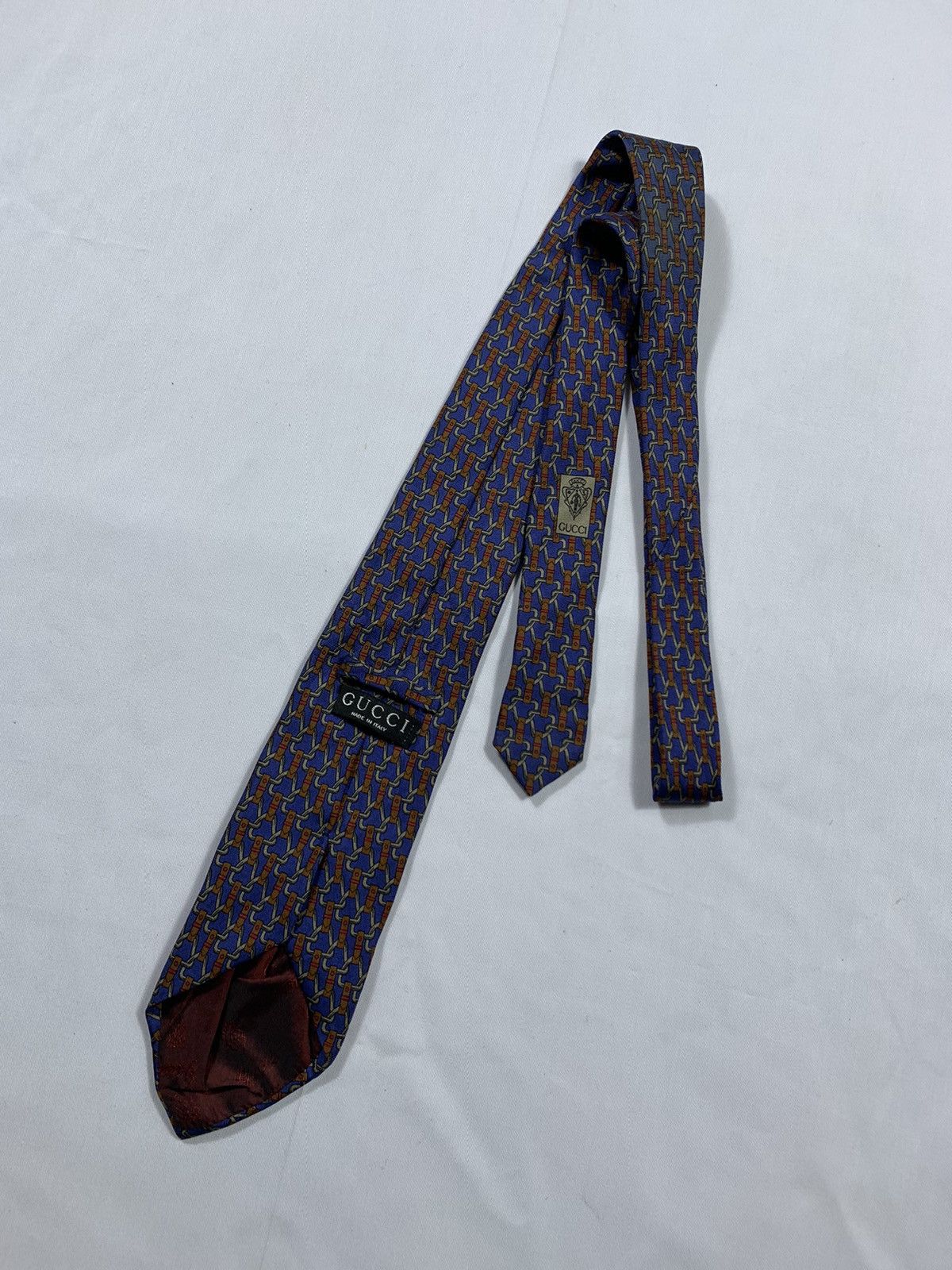 Gucci Gucci slik Monogram Tie Size ONE SIZE - 1 Thumbnail