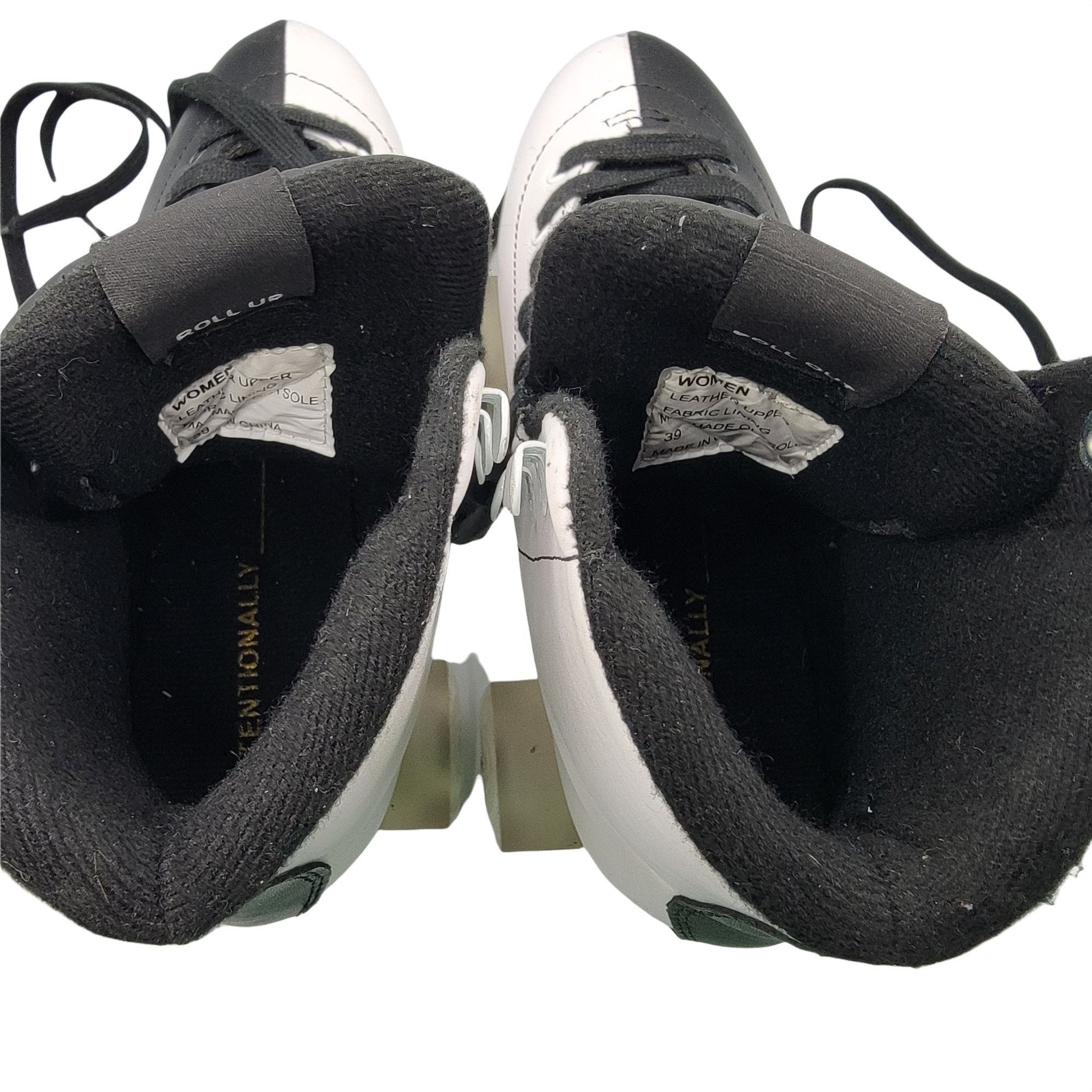 INTENTIONALLY BLANK Intentionally Blank Rollout Partner Skates Black White Women Size US 8 / IT 38 - 8 Thumbnail
