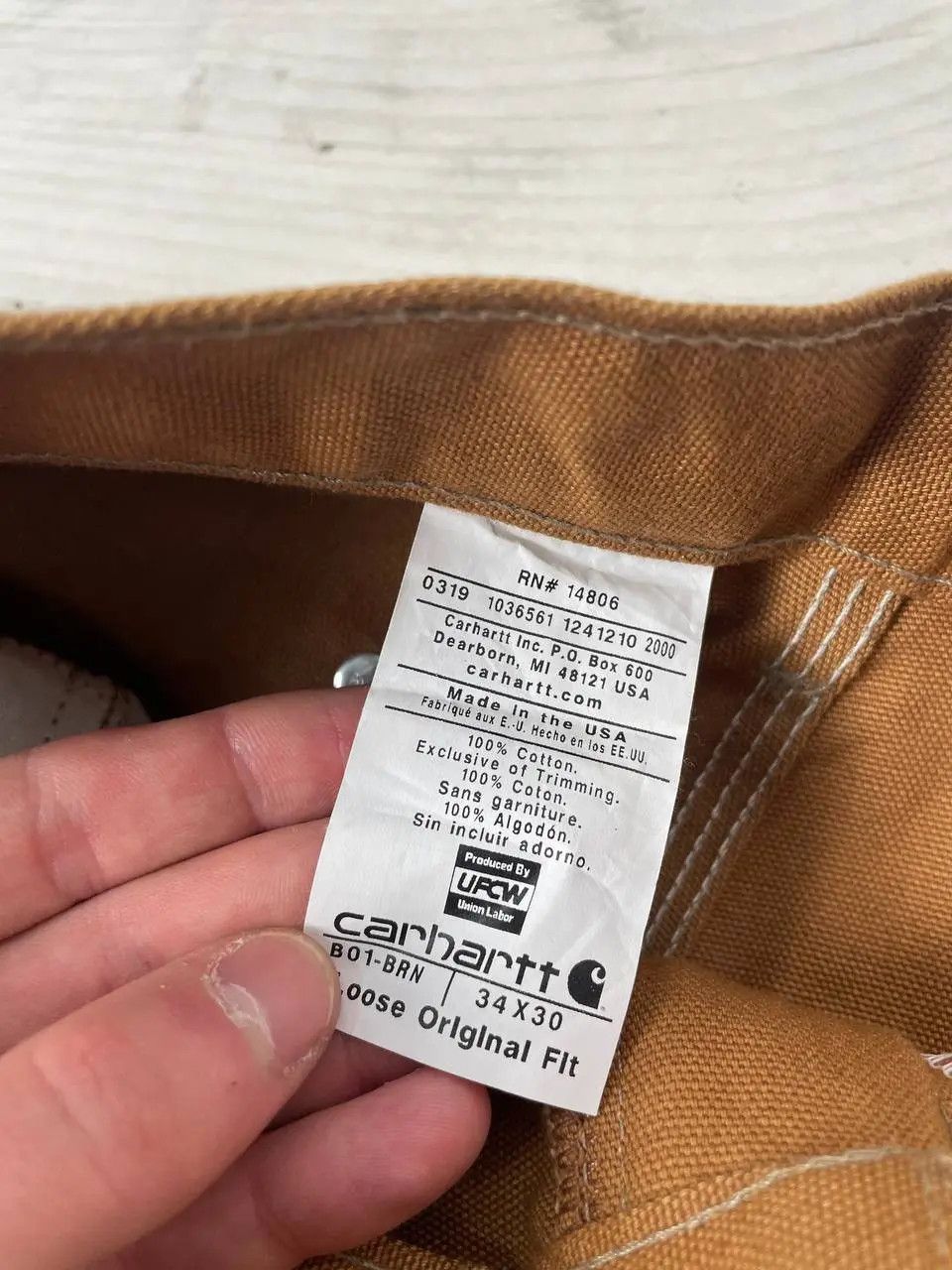Carhartt Vintage Carhartt Double Knee Carpenter Pants 90s Distrissed Size US 34 / EU 50 - 14 Thumbnail