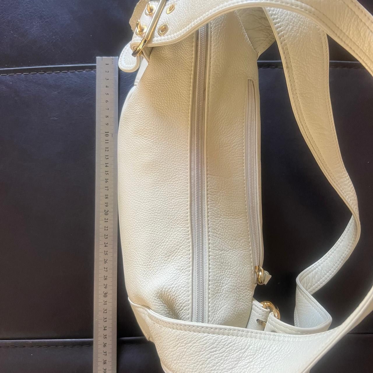 Other Dissona Cream Leather Bag – Everyday Tote/Shoulder Style Size ONE SIZE - 8 Thumbnail