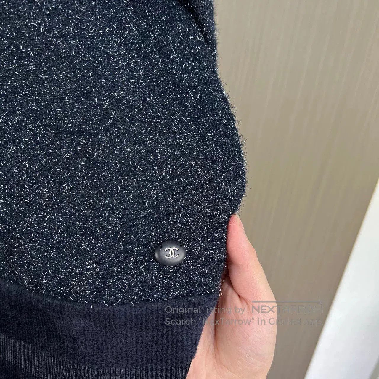 Chanel chanel embroidered starry sweatshirt in blue. Size M / US 6-8 / IT 42-44 - 5 Thumbnail