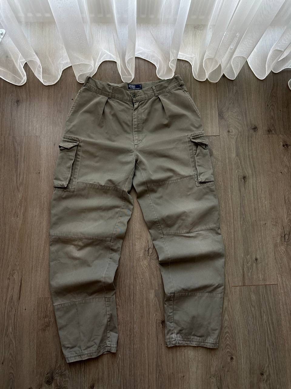 Polo Ralph Lauren × Vintage Vintage Polo Ralph Lauren Khaki PRL Cargo Pants Size US 36 / EU 52 - 5 Thumbnail