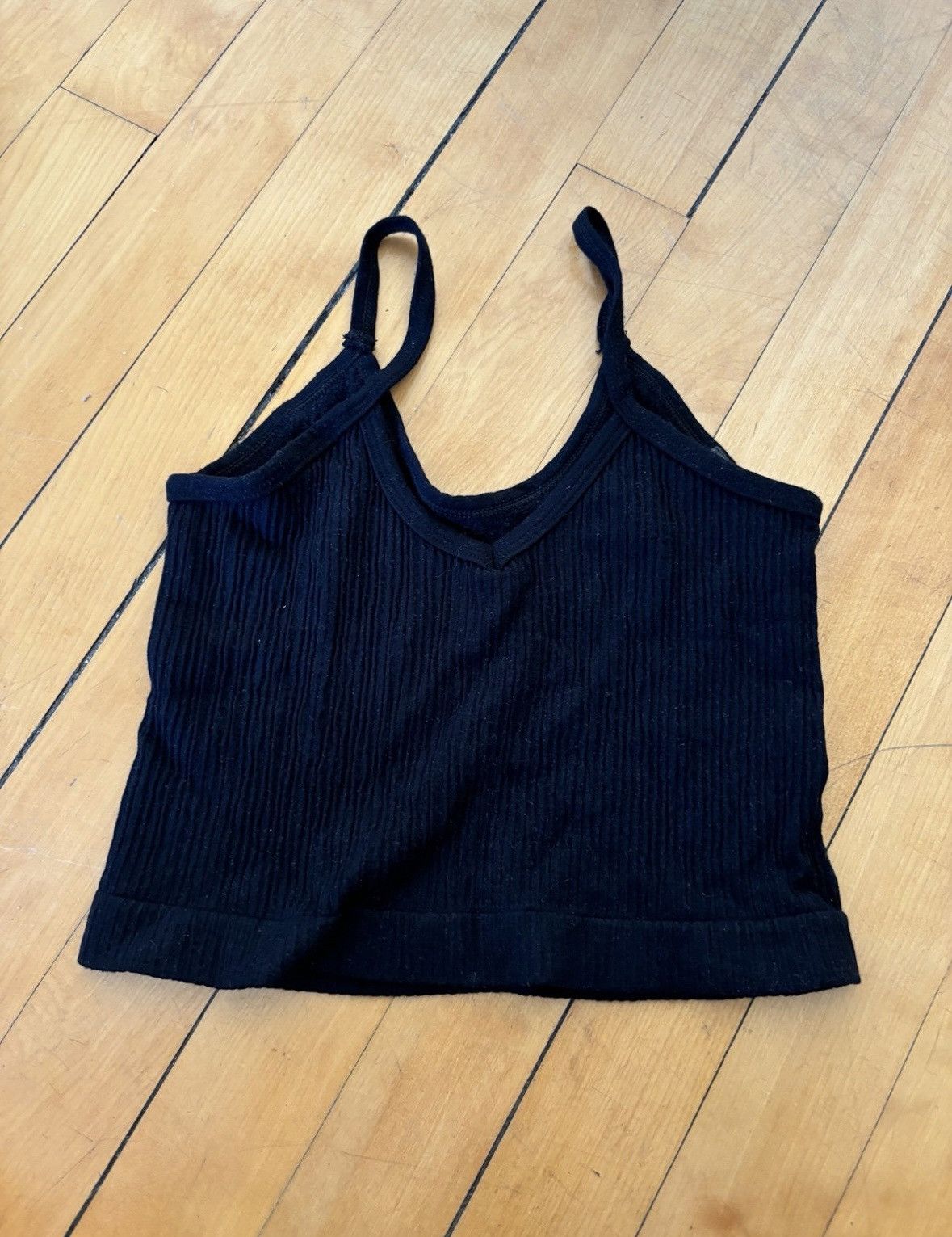 Urban Outfitters uo out from under black cropped tank Size XS / US 0-2 / IT 36-38 - 1 Thumbnail