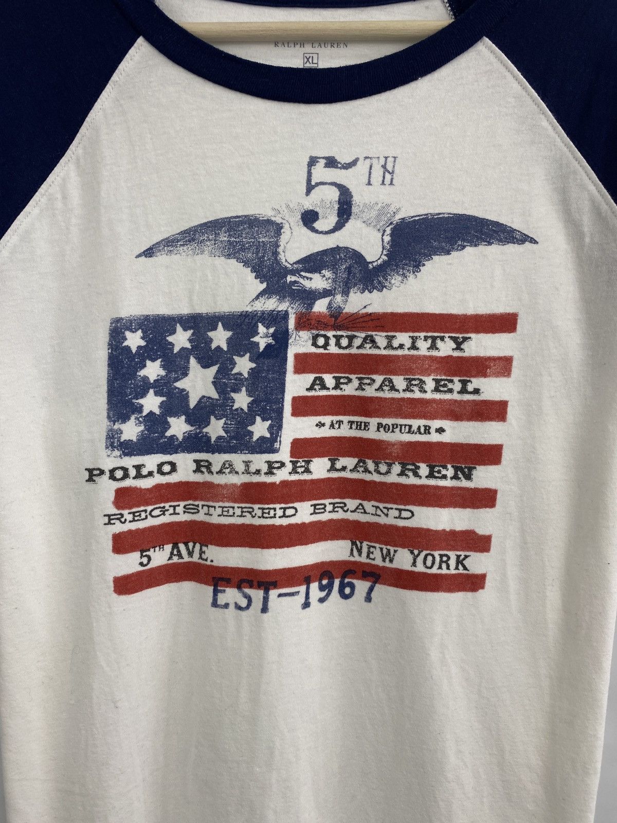 Polo Ralph Lauren 🇺🇸 Vintage Y2K Polo Ralph Lauren USA Flag T-Shirt Retro Retro Size US L / EU 52-54 / 3 - 4 Thumbnail
