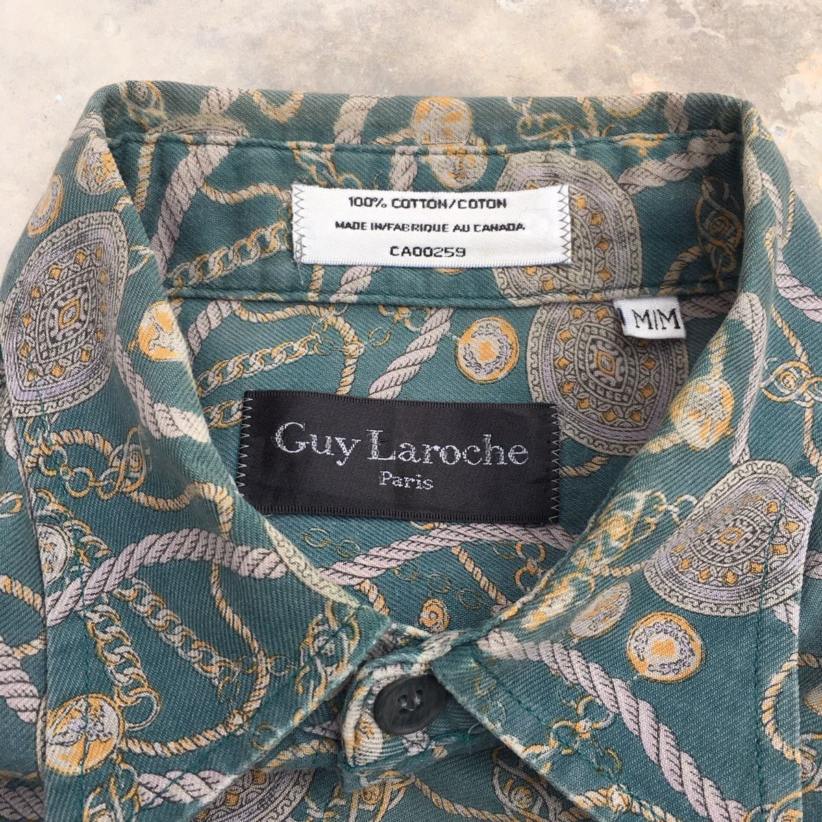 Guy Laroche Vintage GUY LAROCHE PARIS Paisley Button Ups Shirt Size US M / EU 48-50 / 2 - 8 Thumbnail