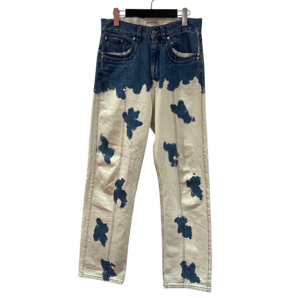 Namacheko Straight Leg Bleached Denim Jeans Size US 30 / EU 46 - 1 Thumbnail