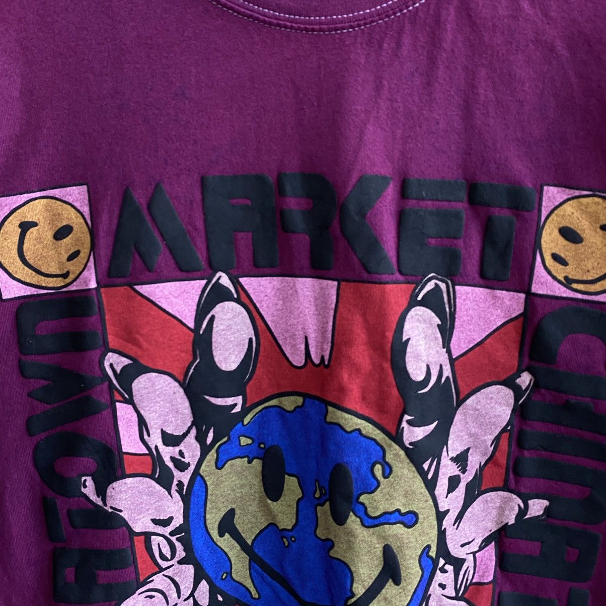 Designer Designer Chinatown x Smiley Big Graphic Logo y2k rare tee Size US M / EU 48-50 / 2 - 3 Thumbnail