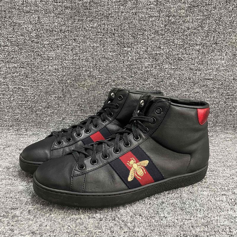 Gucci Gucci Ace Leather High-Top Sneakers for Men Size US 8.5 / EU 41-42 - 1 Thumbnail