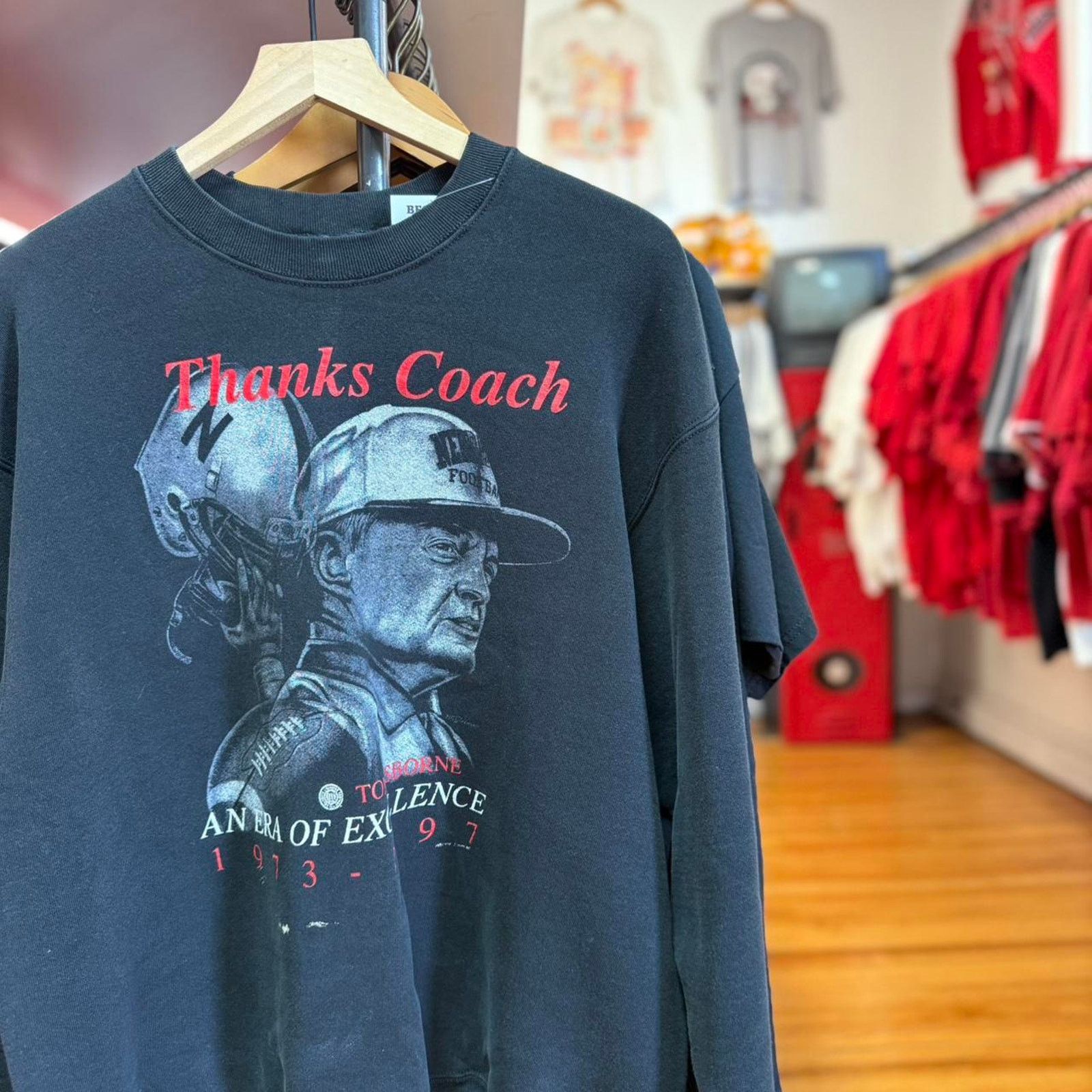 Vintage Vintage 90s Nebraska Huskers Thanks Coach Football Crewneck Size US XL / EU 56 / 4 - 1 Thumbnail