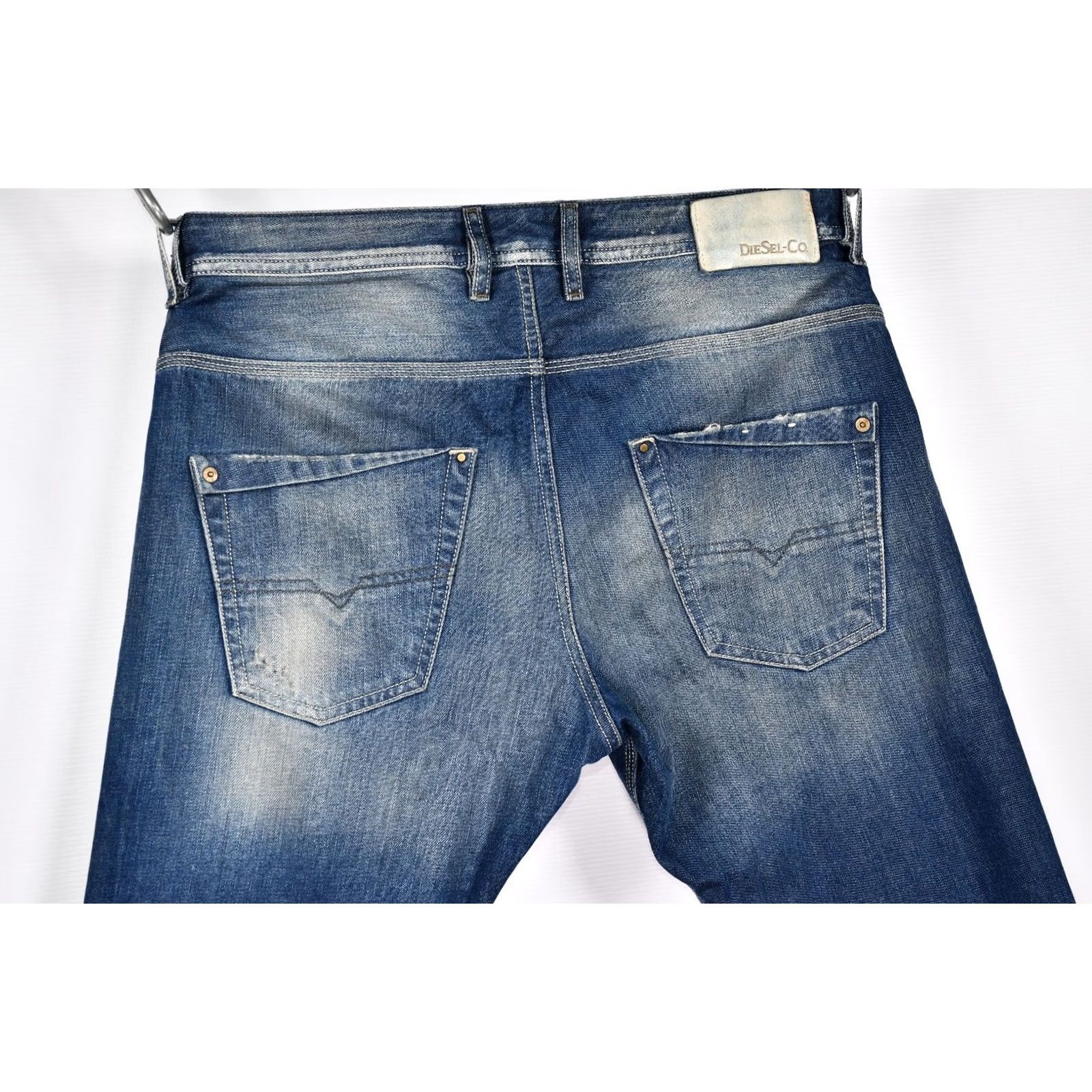 Diesel Diesel Krooley Regular Slim-Carrot Jeans W33 L32 Jeans Slim Regular Diesel Mens Straight 100% Cotton Blue Pattern Solid 33x32 Size US 33 - 7 Thumbnail