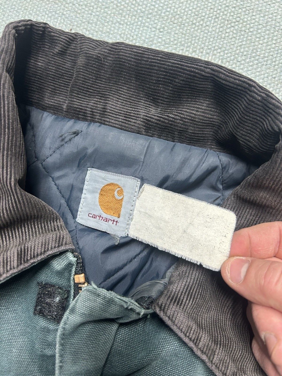 Vintage Vtg Carhartt J22 HTG Arctic Work Jacket Hunter Green Fade XL Size US XL / EU 56 / 4 - 6 Thumbnail
