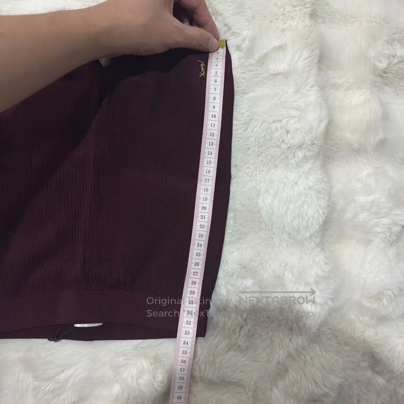 Saint Laurent Paris Saint Laurent Paris size XS Women's Gold Label Burgundy Sh Size 23" - 7 Thumbnail