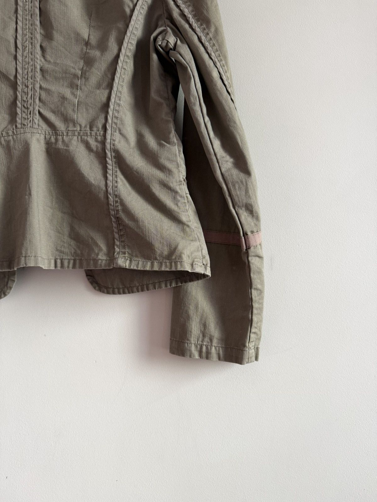 Vintage Fitted Utility Jacket Khaki Size S / US 4 / IT 40 - 7 Thumbnail