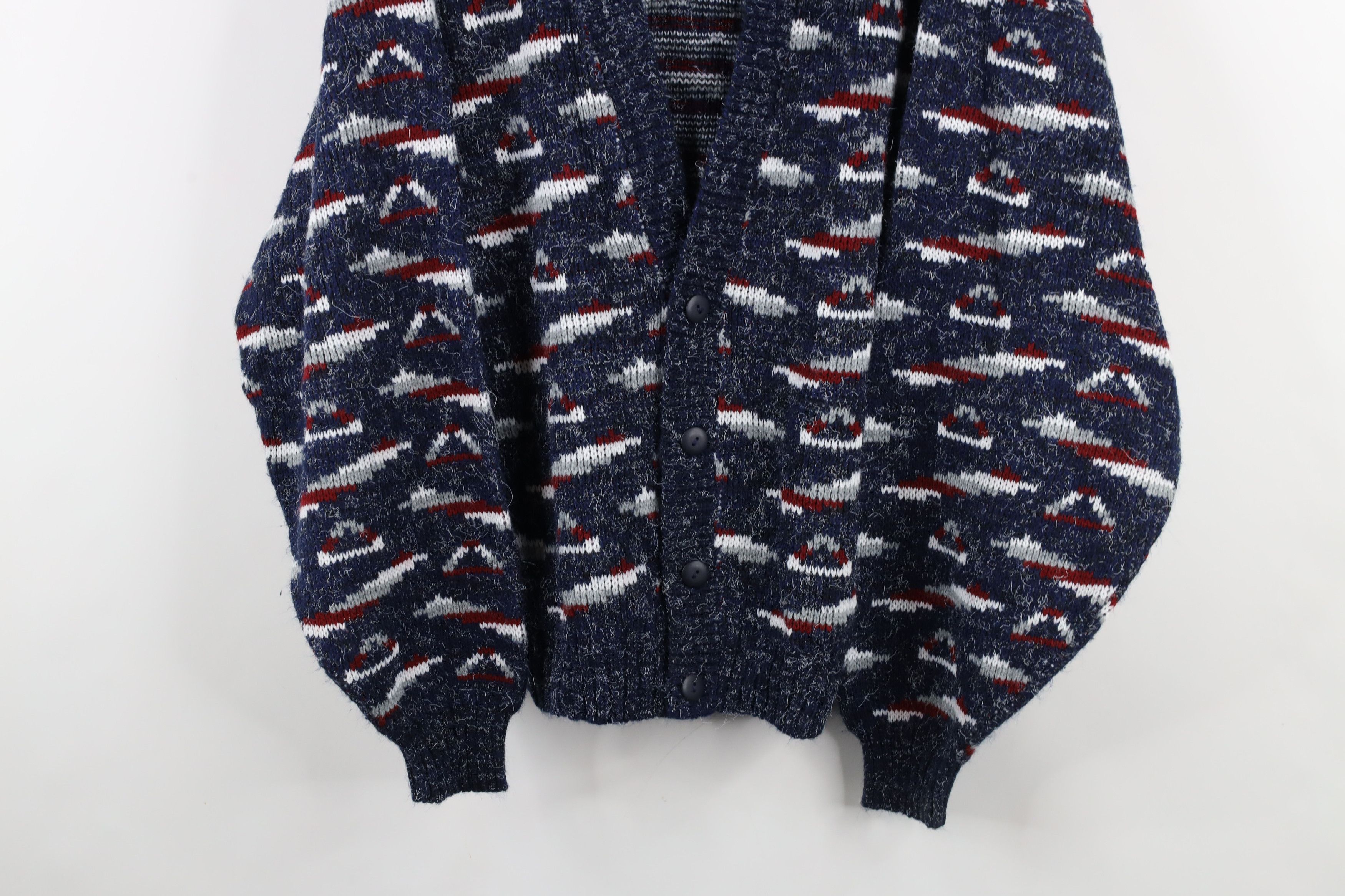 Vintage Vintage 90s Streetwear Knit Button Cardigan Sweater USA Size US L / EU 52-54 / 3 - 3 Thumbnail