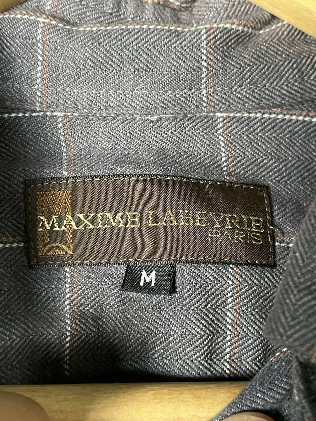 Japanese Brand Maxime Labeyrie Brand Button Up Flannel (58) Size US M / EU 48-50 / 2 - 7 Thumbnail