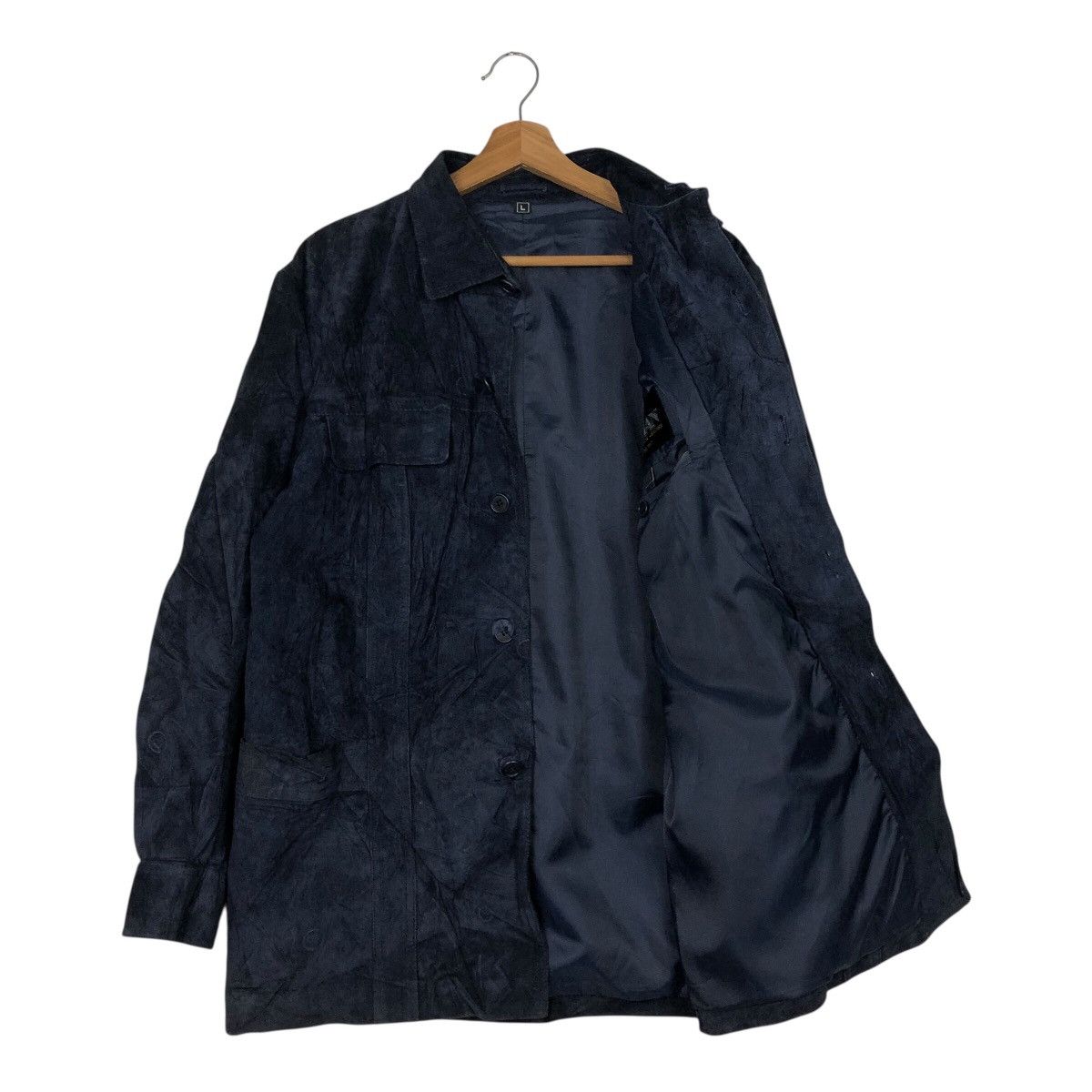 Japanese Brand 📌Vintage Chore Leather Jacket Jubian Blanket Issey Miyake Size US L / EU 52-54 / 3 - 12 Thumbnail