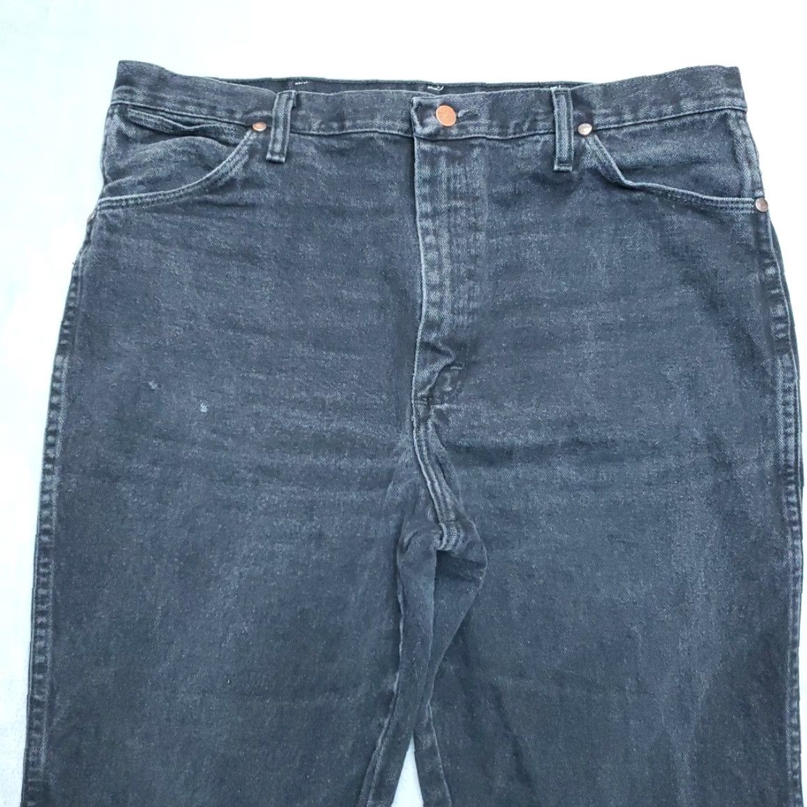 Wrangler VINTAGE Wrangler Jeans Mens 38x32 Black Denim Pants 936WBK Western Cowboy Work Size US 38 / EU 54 - 4 Thumbnail
