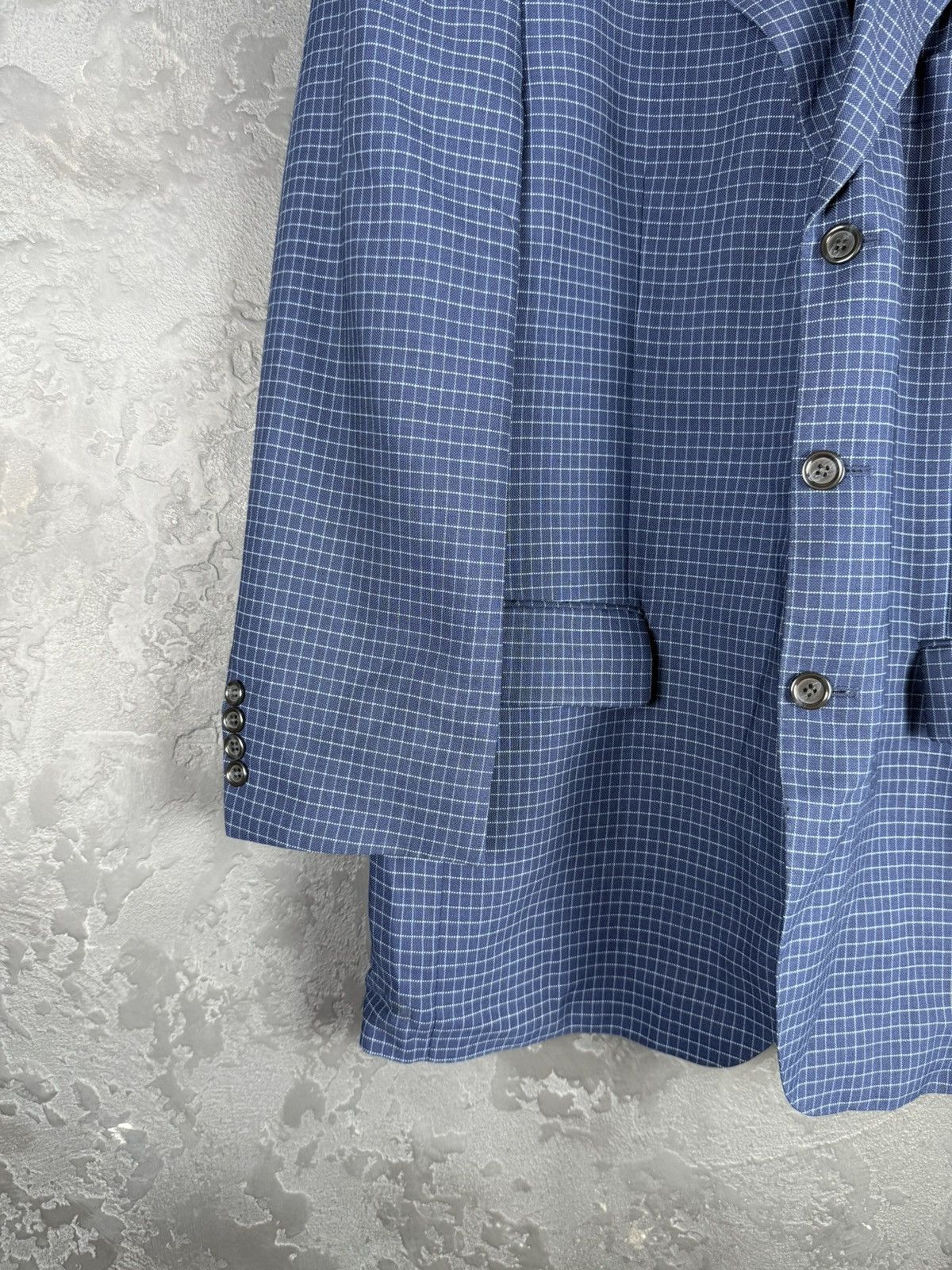 Yves Saint Laurent Yves Saint Laurent Vintage Mens Blue Coat Blazer Jacket Size 54R - 6 Thumbnail