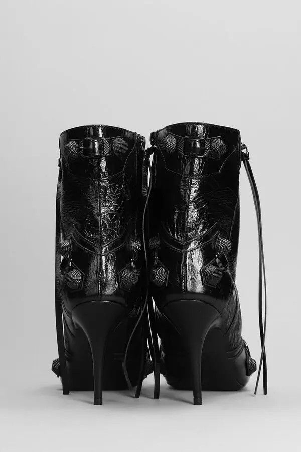 Balenciaga o1y0625 Leather Ankle Boots in Black Size US 7 / IT 37 - 4 Thumbnail