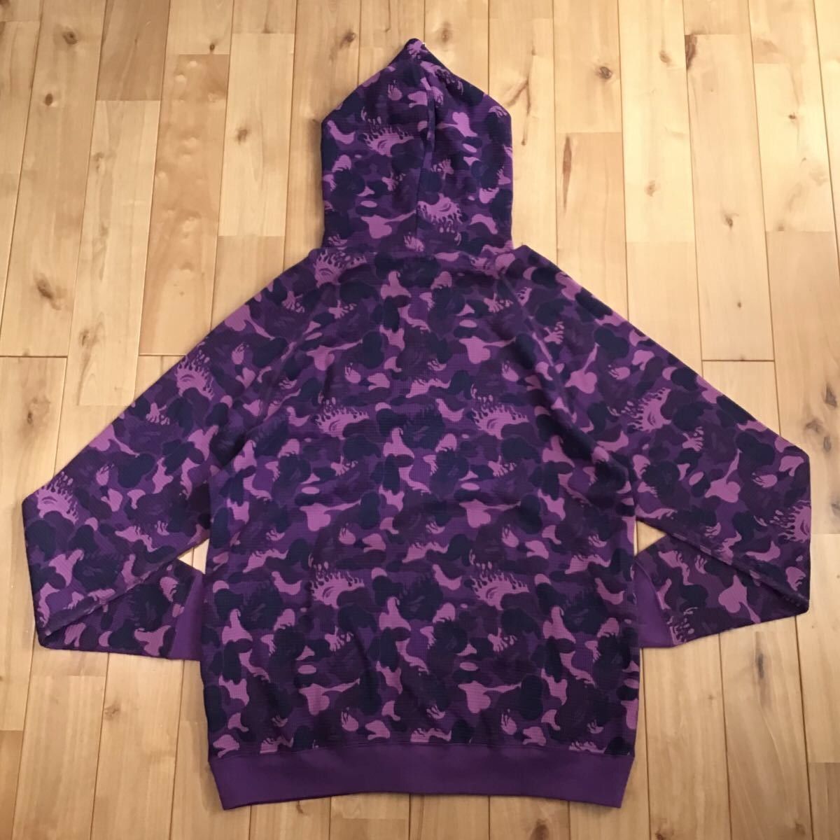 Purple camo hoodie bape best sale