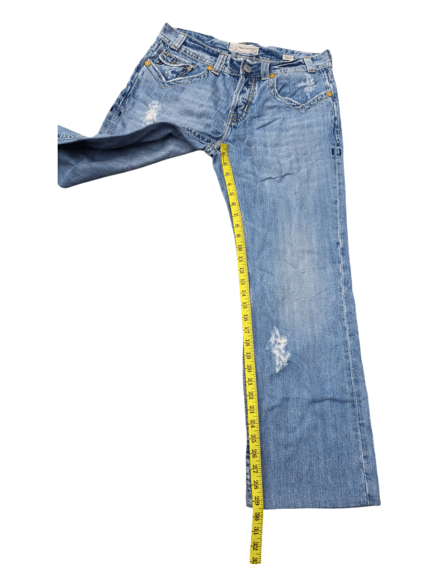Mek Denim Vintage Mek Denim Distressed Sun Faded Jeans Size US 33 - 21 Thumbnail