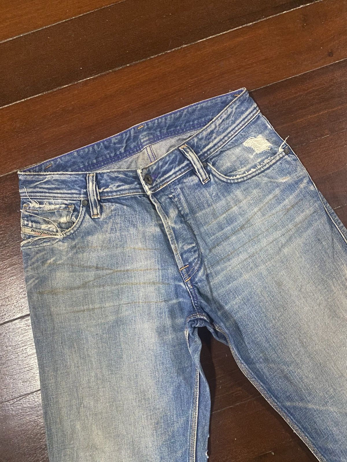 Diesel Vintage y2k Diesel Jeans Flared boot cut distressed wide Size US 33 - 6 Thumbnail
