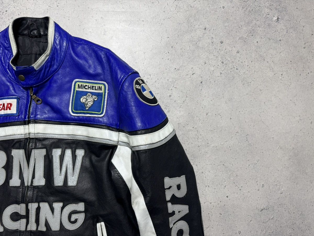 BMW BMW Racing Leather Bomber Jacket Big Logo Size XL Size US XL / EU 56 / 4 - 4 Thumbnail