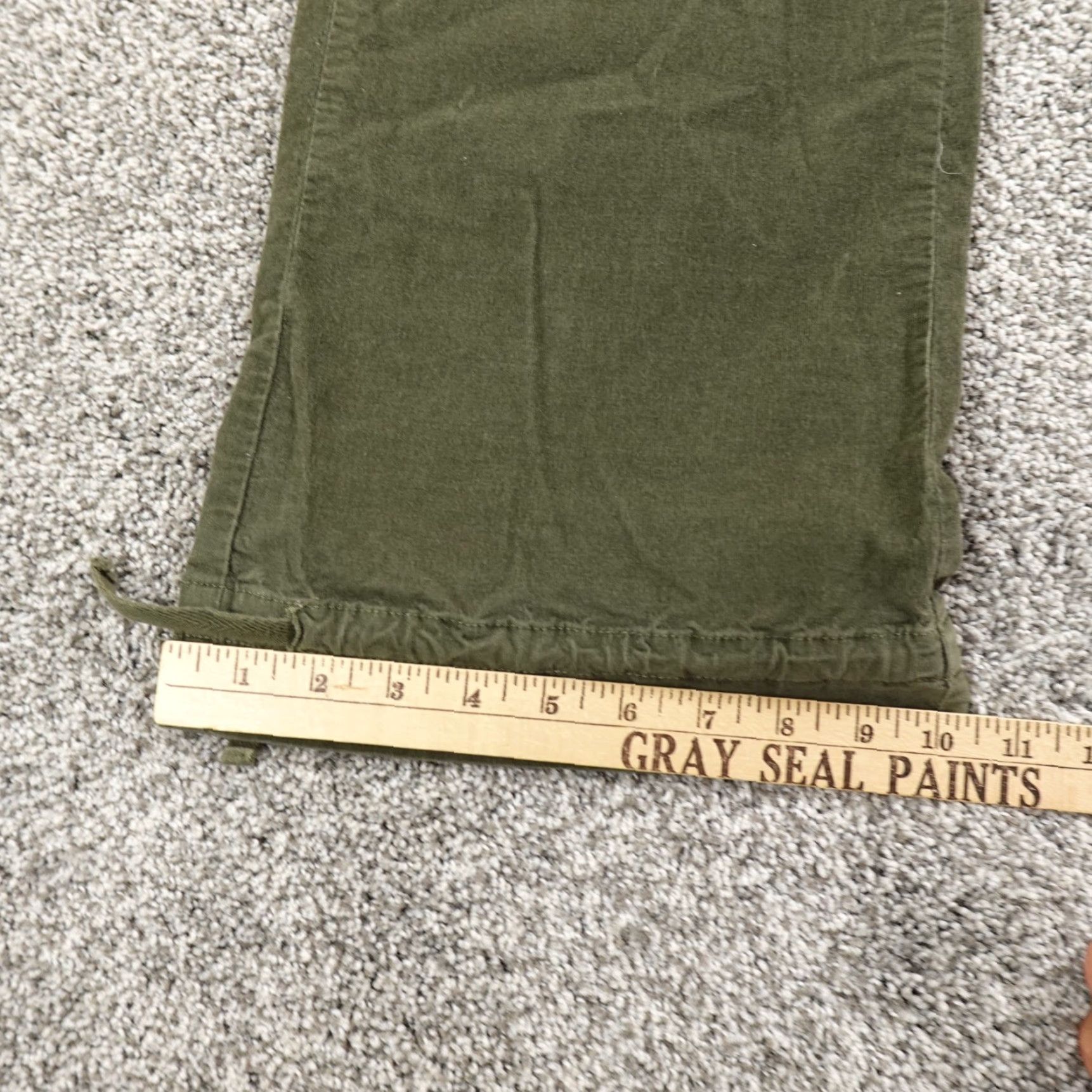J. Jill J. Jill Pants Women 12 Green Cargo Corduroy High Rise Wide-Leg Baggy Stretch Size 34" / US 12 / IT 48 - 3 Thumbnail