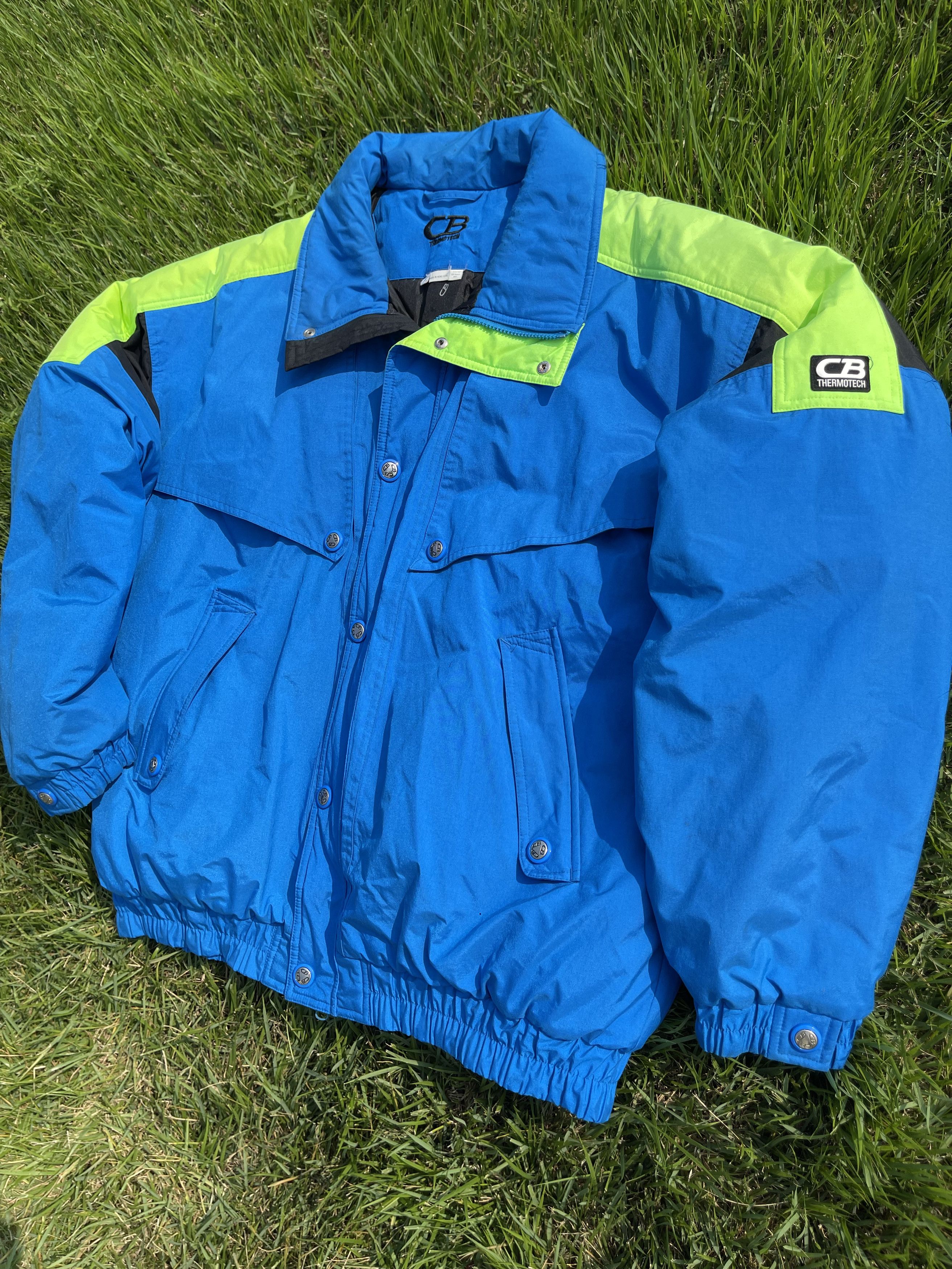 Vintage CB Sports Thermotech 90's Vintage Neon Retro Jacket Coat Size US XXL / EU 58 / 5 - 9 Thumbnail