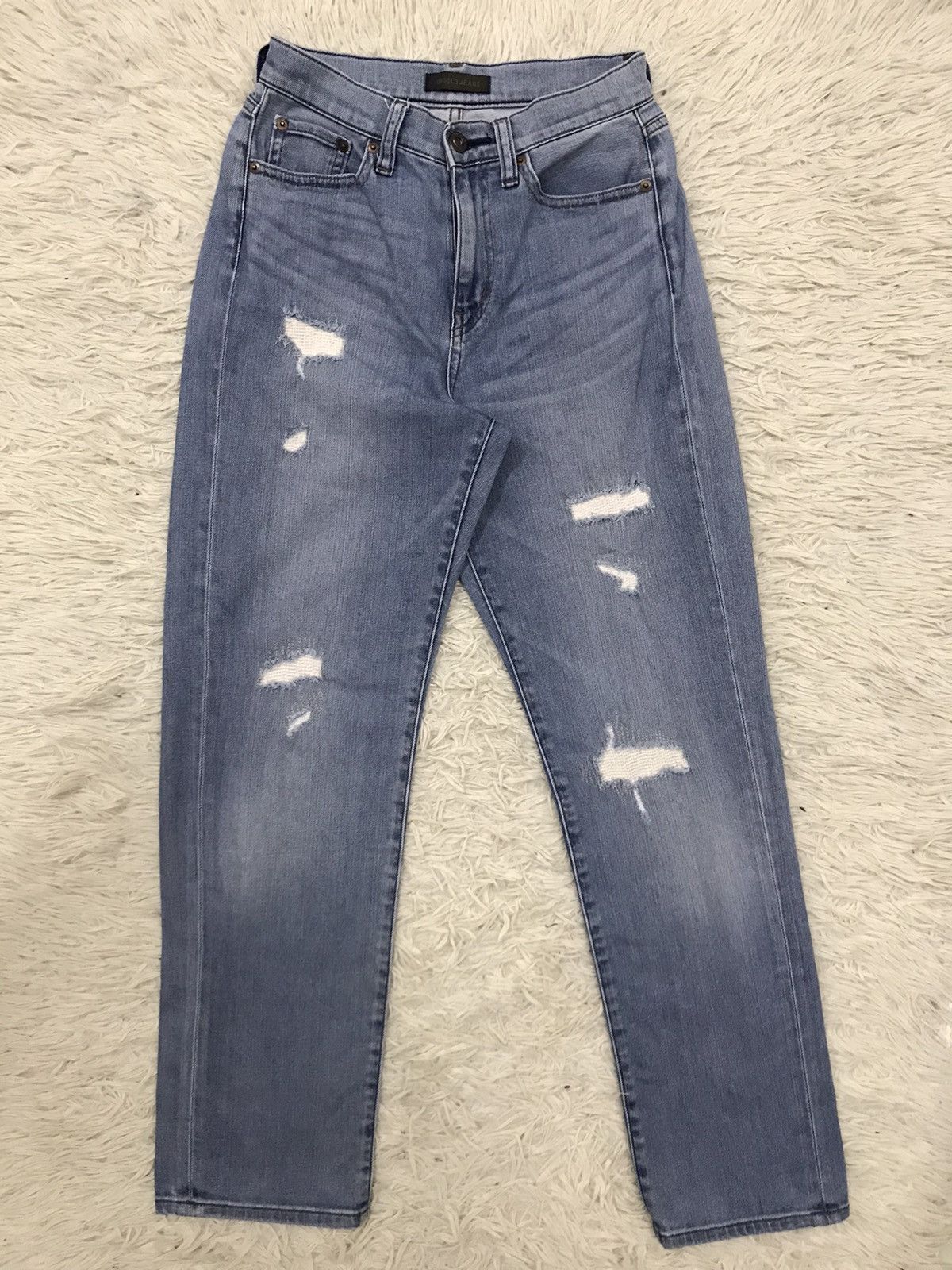 Uniqlo Fabric by Kaihara Slim Fit Distressed Jeans