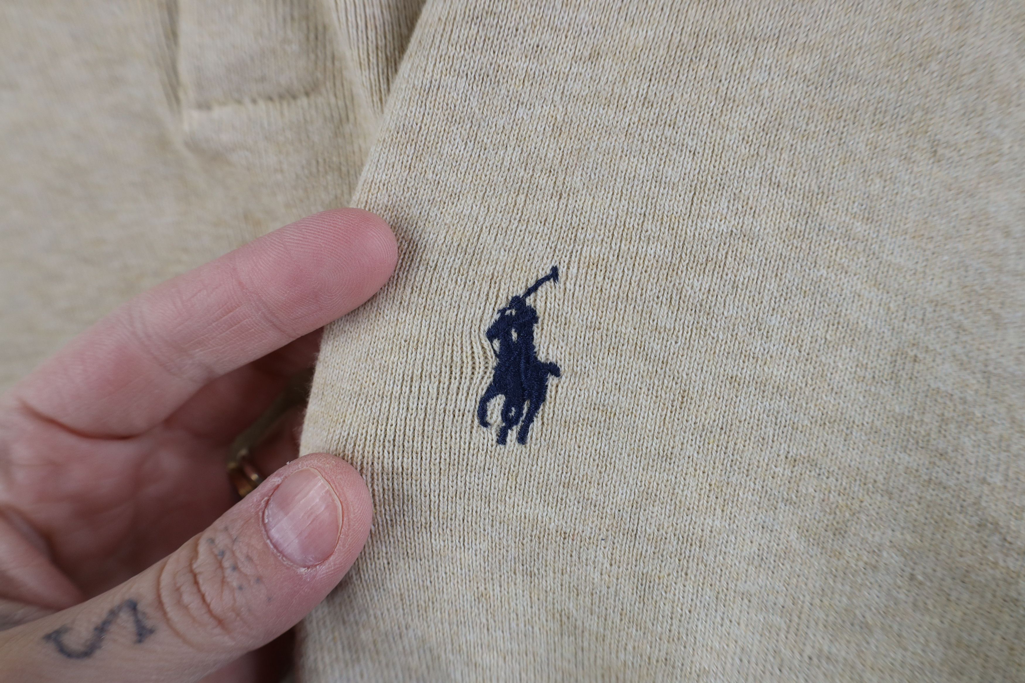 Ralph Lauren Vintage 90s Ralph Lauren Cotton Ribbed Knit Long Sleve Polo Size US M / EU 48-50 / 2 - 7 Thumbnail