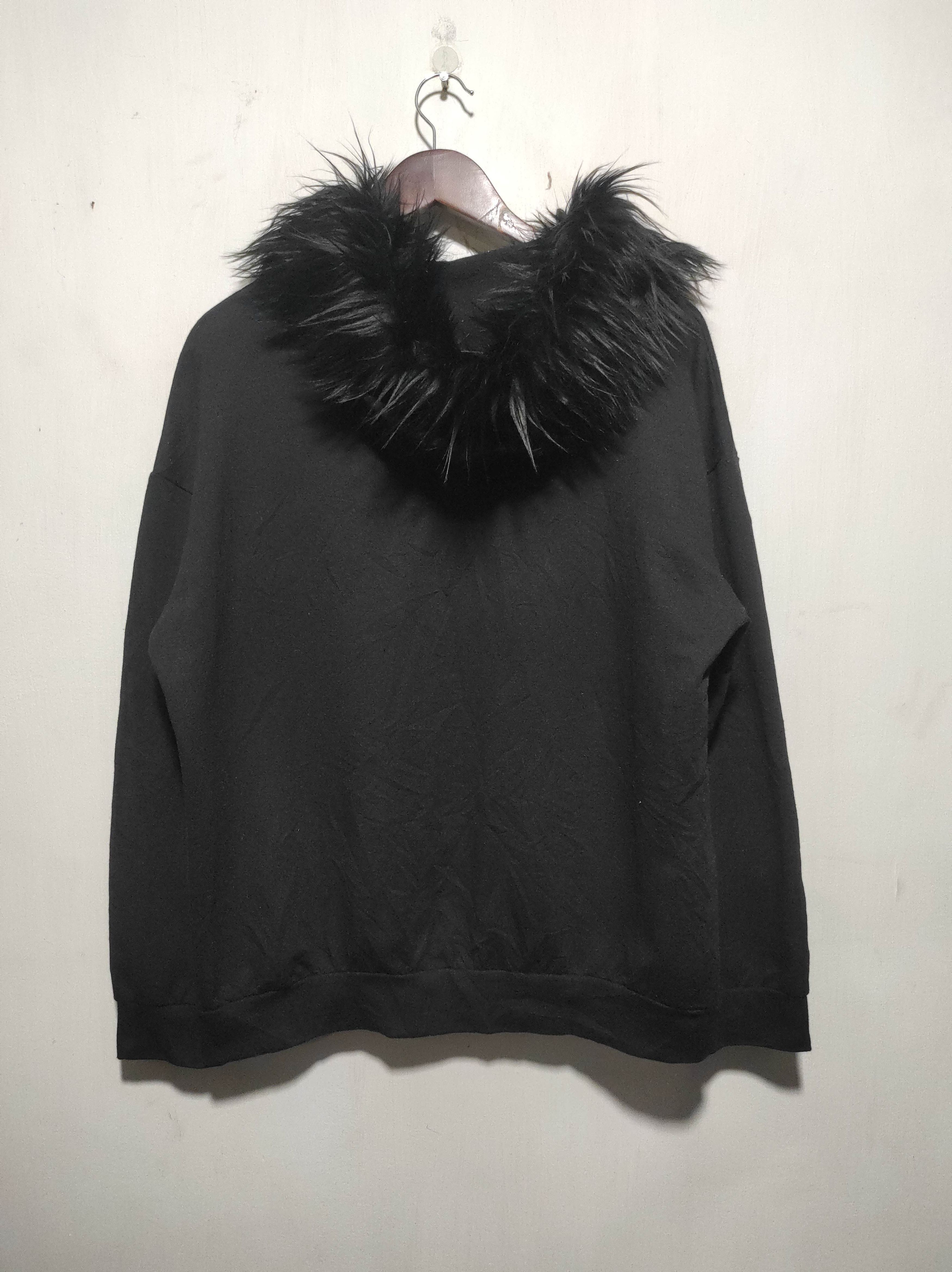 Hysteric Glamour Romwe Cross Zip Fur Hoodie LGB IfSixWasNine style Size US L / EU 52-54 / 3 - 16 Thumbnail