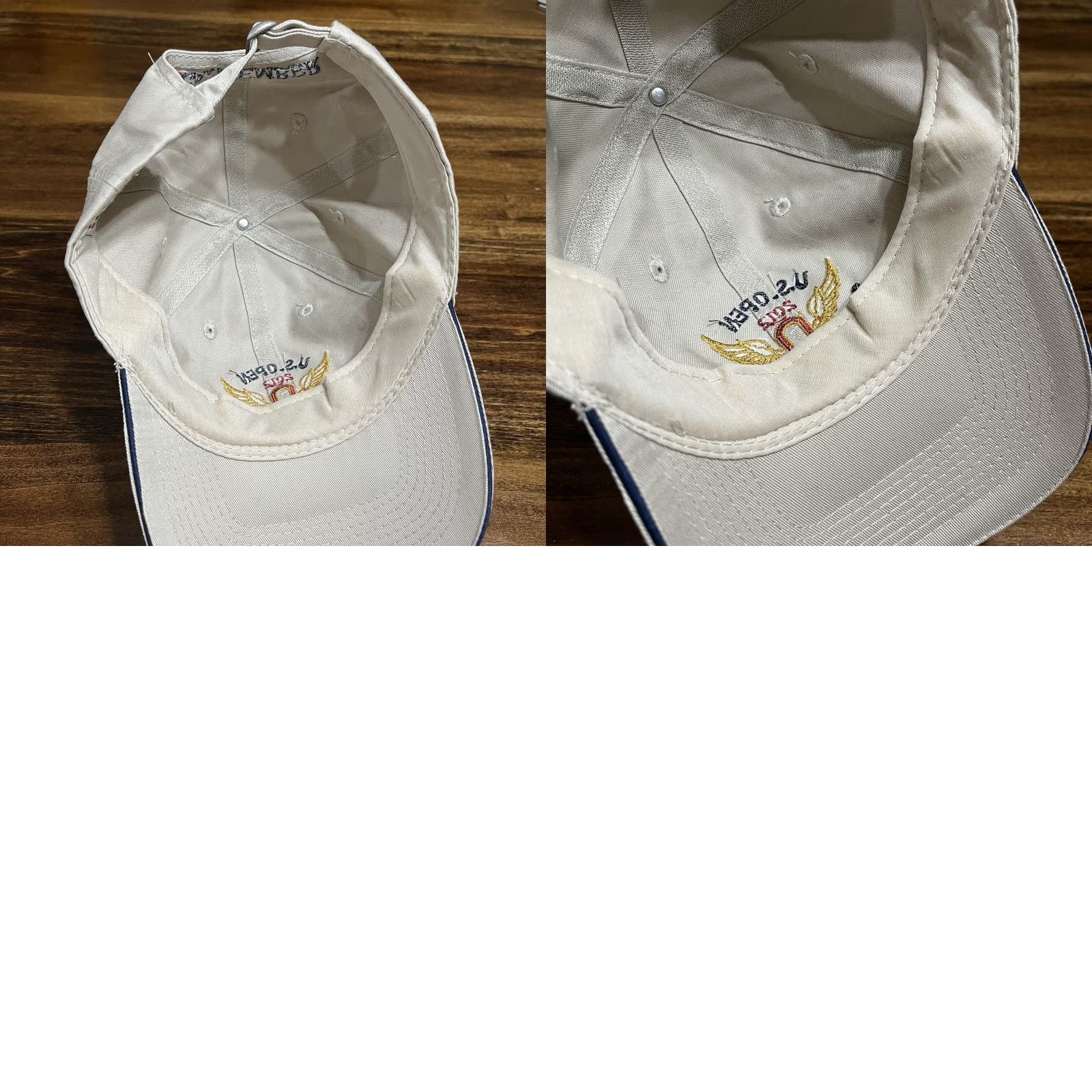 Vintage US Open Hat Cap 2012 The Olympic Club Strap Back USGA Member Adjustable Beige Men One Size Golf Hat Beig Size ONE SIZE - 8 Thumbnail