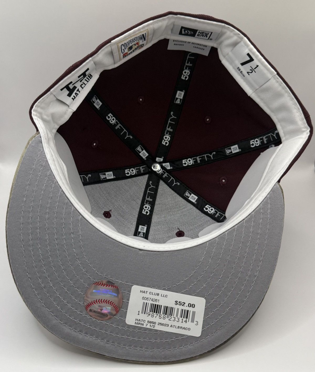 Hat Club × New Era Size 7 1/2 - Hat Club Exclusive New Era Atlanta Braves Size ONE SIZE - 4 Thumbnail