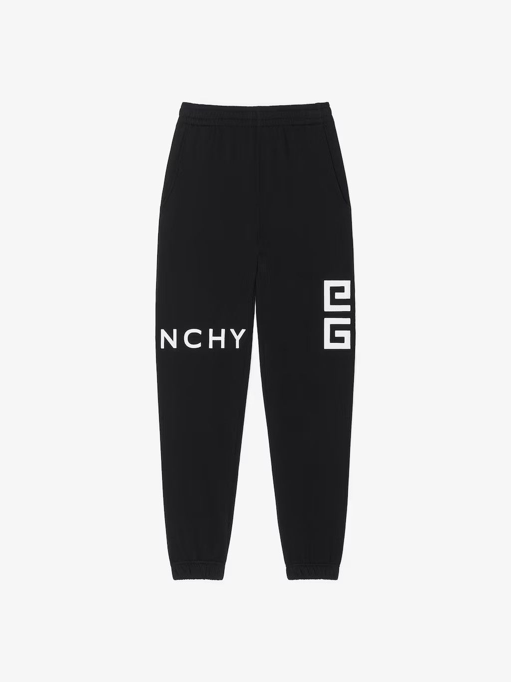 o1w1db10325 Slim Fit Embroidered Trousers in Black