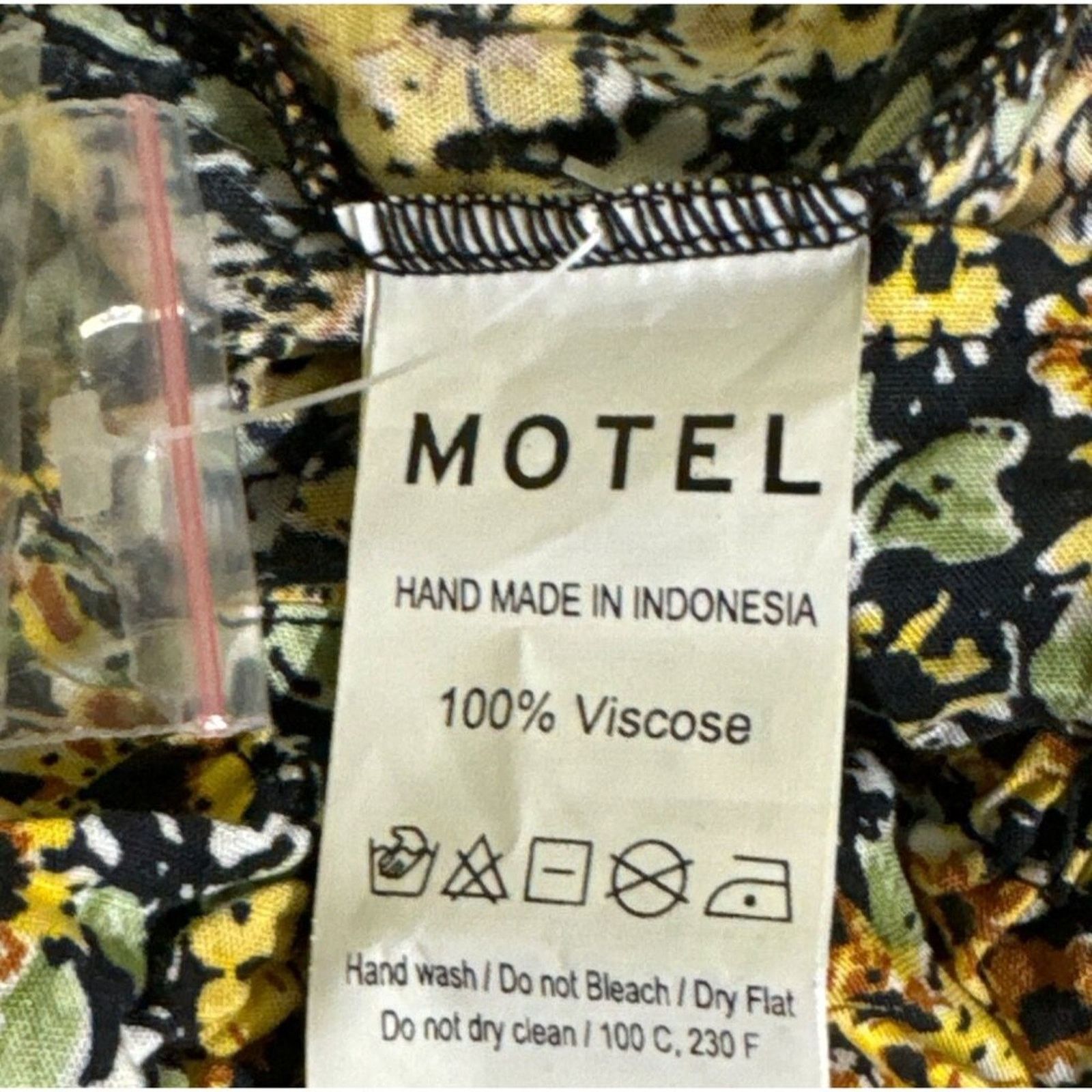 Other Motel Aley Womens Shirt Size Large Spring Ditsy Cropped Size L / US 10 / IT 46 - 7 Thumbnail